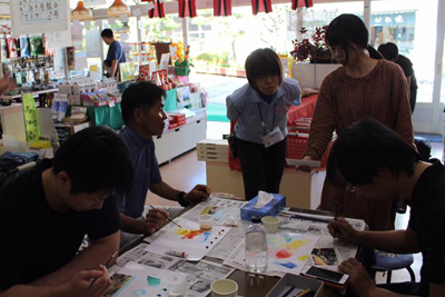 岳温泉でワークショップ